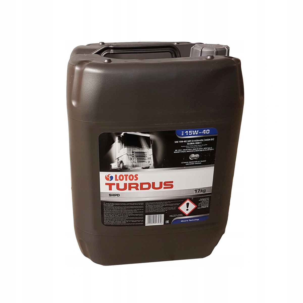 

Olej Lotos Turdus Shpd 15W40 17KG 20L Gratisy