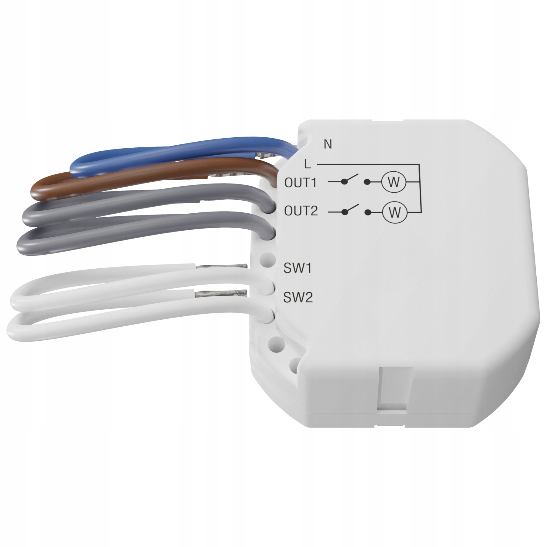 Bezdrátový Dvoukanálový Ovladač 230 V Ac ASW-220 (Smart 2-CH Relay) Abax