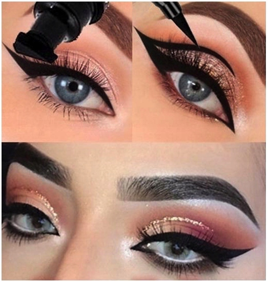 MARKER PISAK DO OCZU MAKIJAŻ KOCIE OKO EYELINER DWUSTRONNY WODOODPORNY Stan opakowania oryginalne