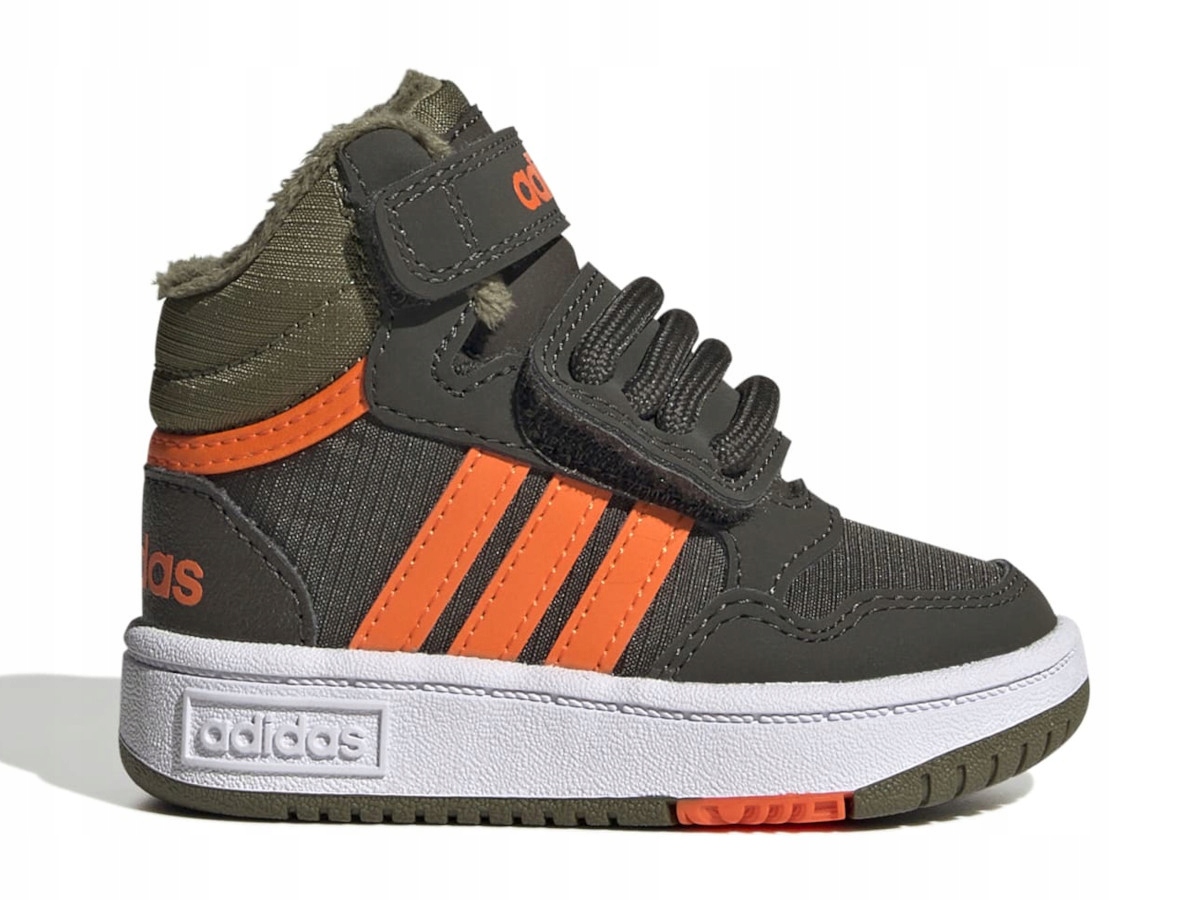 Buty dziecięce adidas Core GW4480 Hoops MID 3.0 Ac I Zielone 24