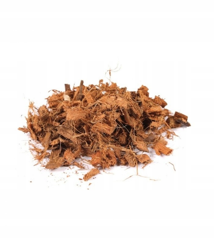 Ścinki zrębki chipsy kokosowe eko terrarium rośliny ozdobne Kostka 500g 5L