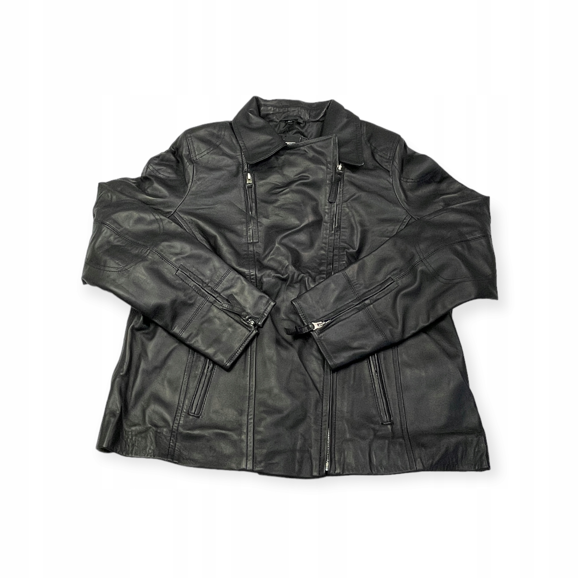 Dámská kožená bunda ramoneska Real Leather 2XL