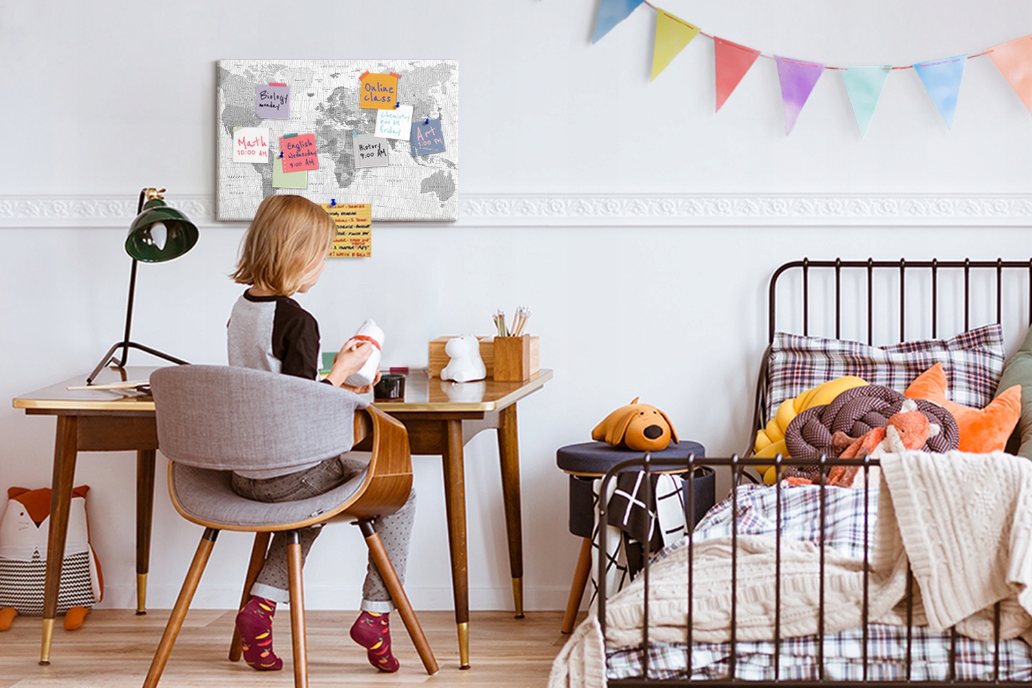 Tablica Na Notatki Z Nadrukiem 60x40 Mapa świata Kod producenta 010630700010100088694