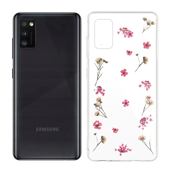 

Etui Case Pokrowiec Kwiaty do Samsung Galaxy A41