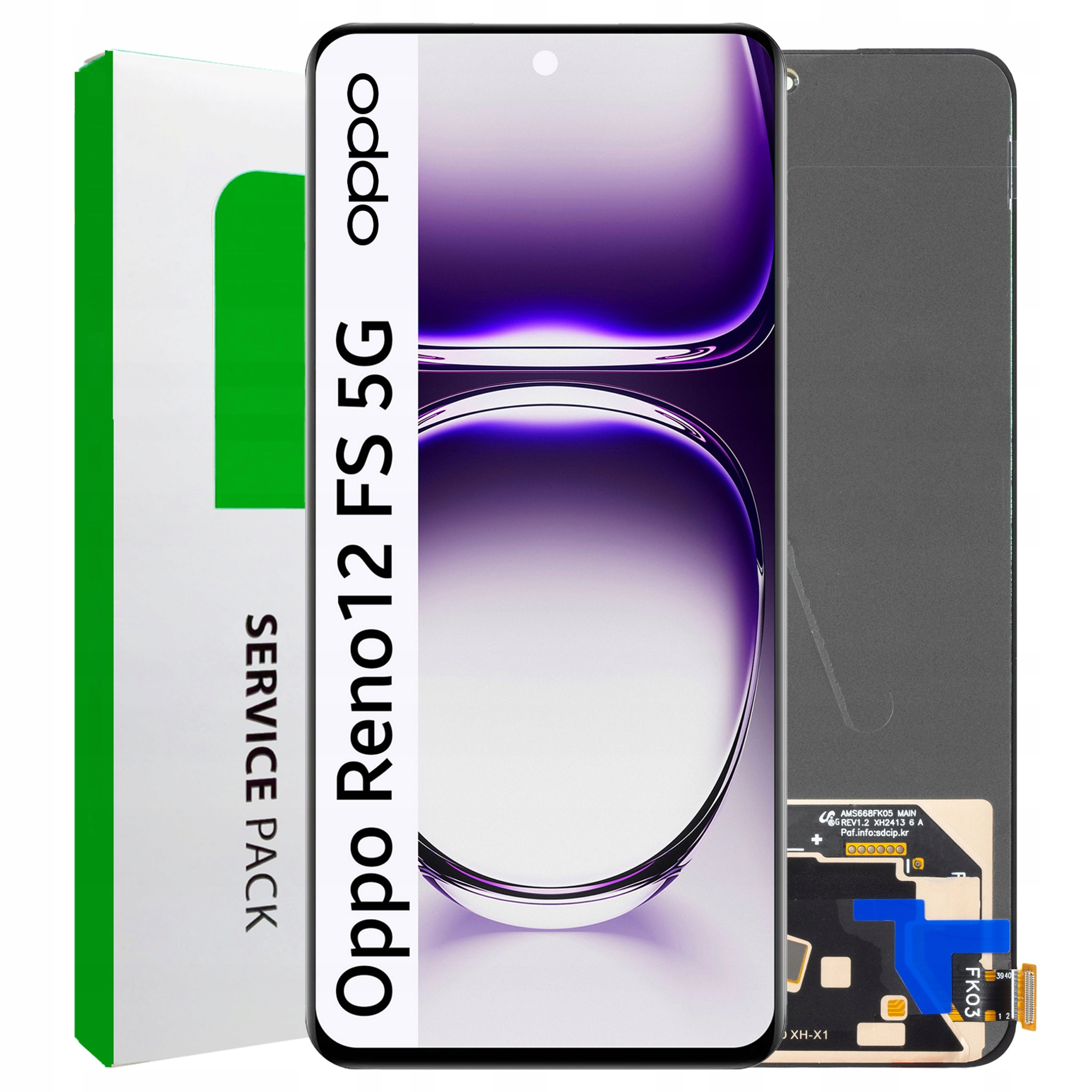Amoled displej pro Oppo Reno12 Fs 5G Displej Dotyk Originál Zila