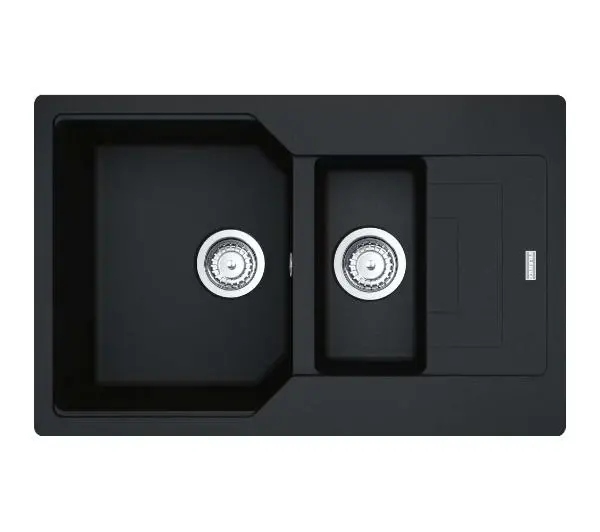 Zlewozmywak prostokątny Franke Urban Ubg 651-78 Gsc Granitowy Onyx