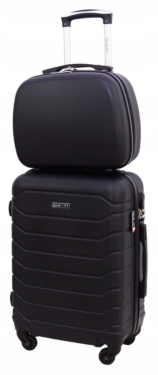 Zestaw Walizek 2w1 Walizka Podróżna Na Kółkach Kuferek Gravitt 931