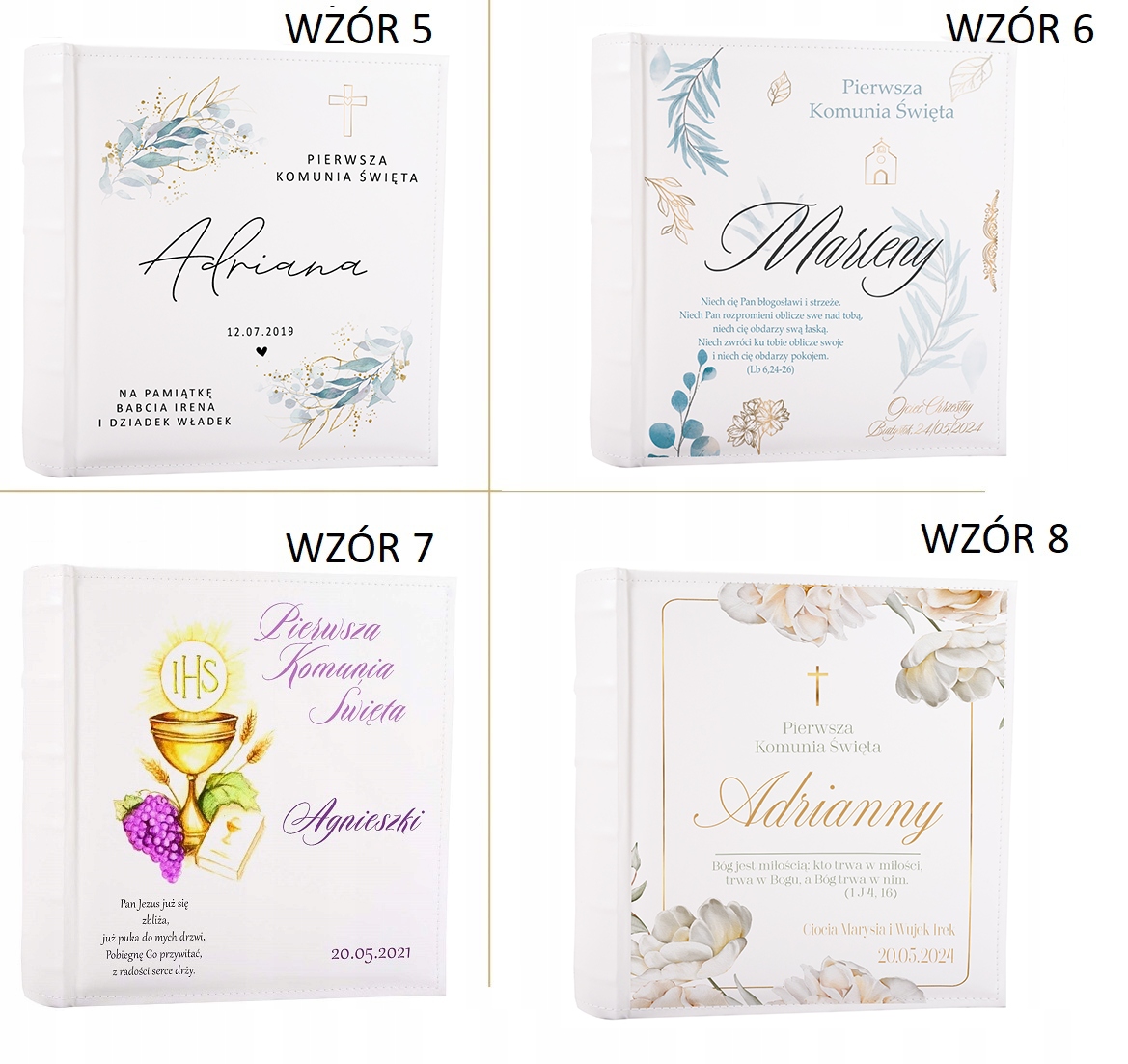 ALBUM Pamiątkowy Prezent komunijny Pierwsza Komunia Święta DUŻO WZORÓW Producent Inna