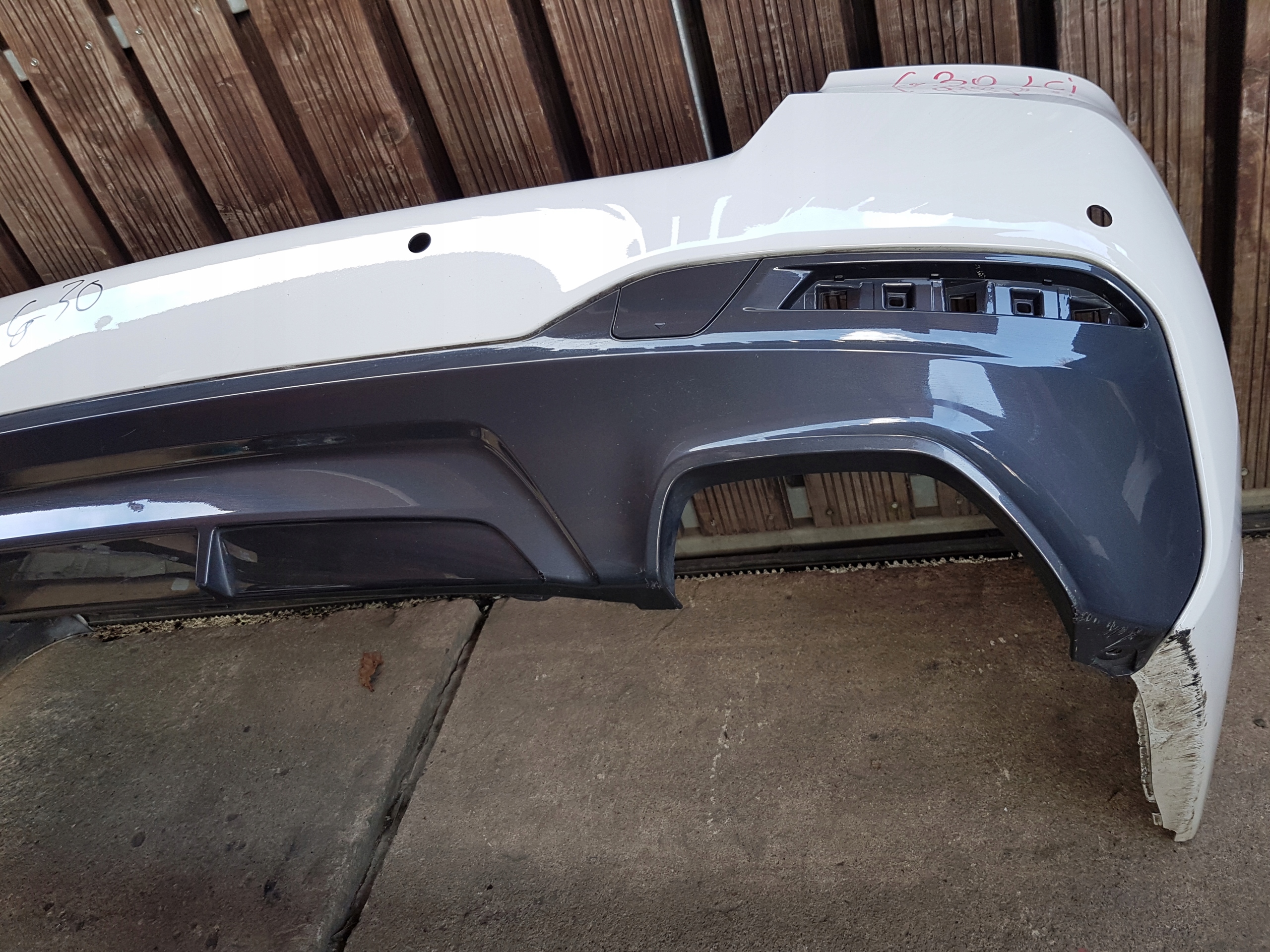 bumper rear rear part BMW G30 LCI m-packet
