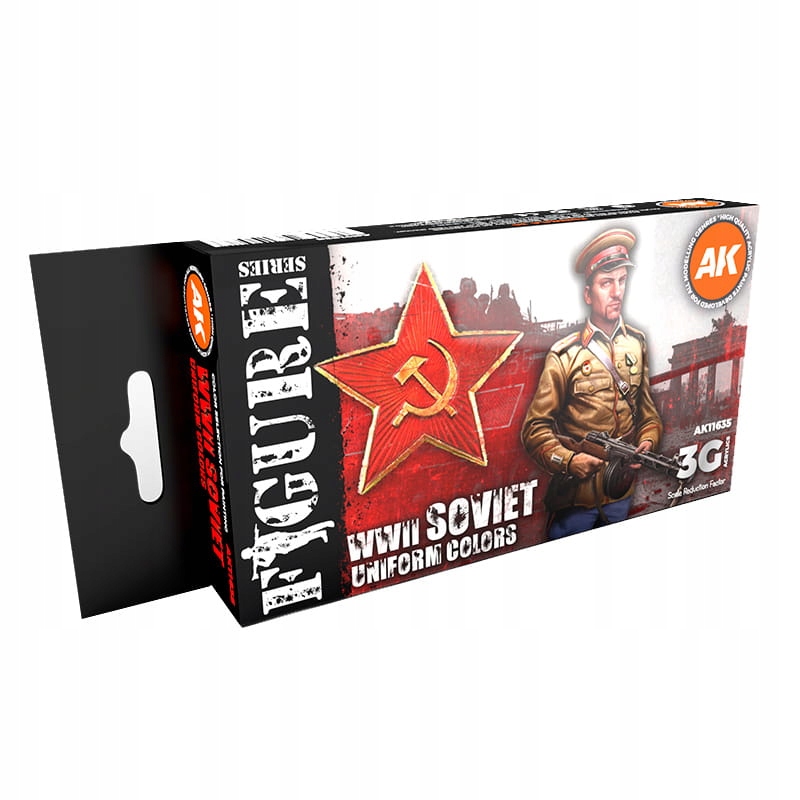 Sada barev 3Gen Acrylics Wwii Soviet Uniform Colors, Ak Interactive