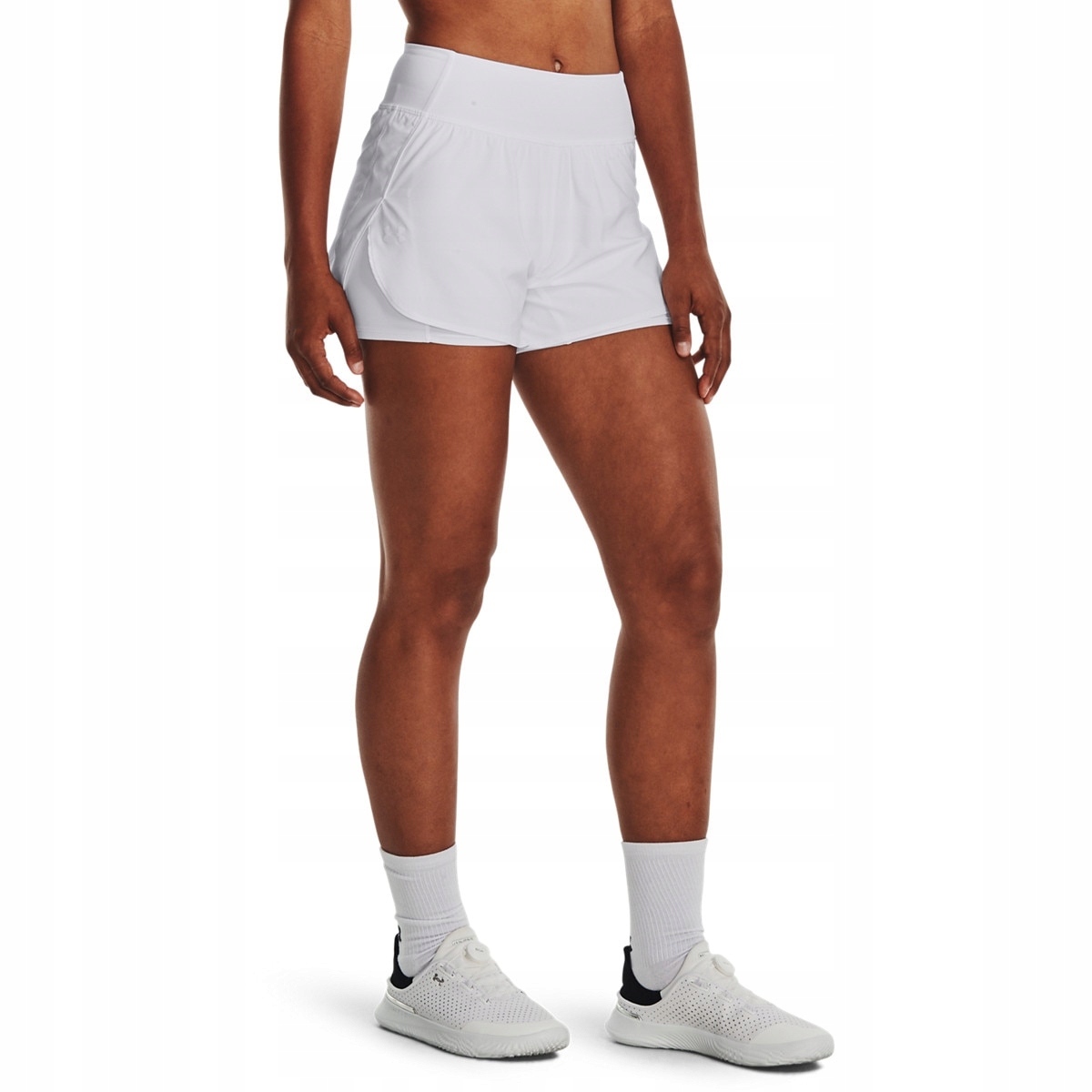Dámské kraťasy Under Armour Flex Woven 2-in-1 Short-WHT