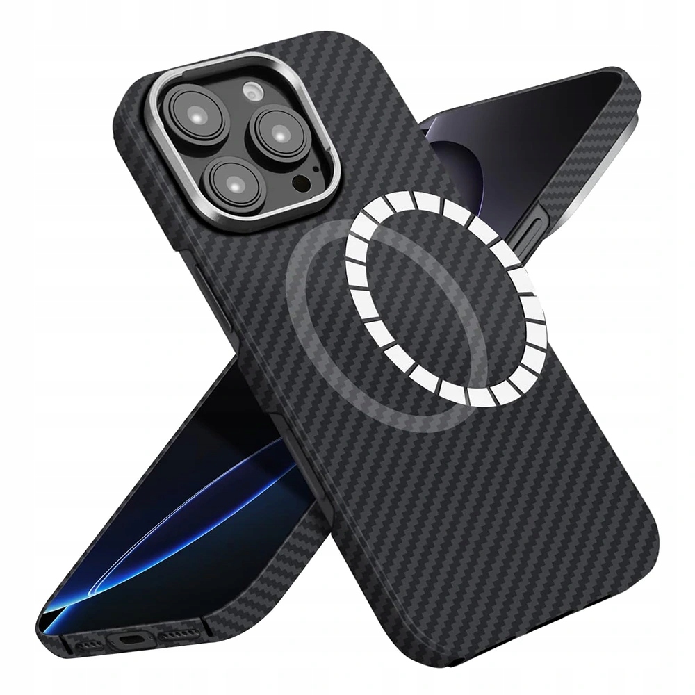 Techsuit Aramid Fiber MagSafe etui ochronne na iPhone 16 Pro Max czarne