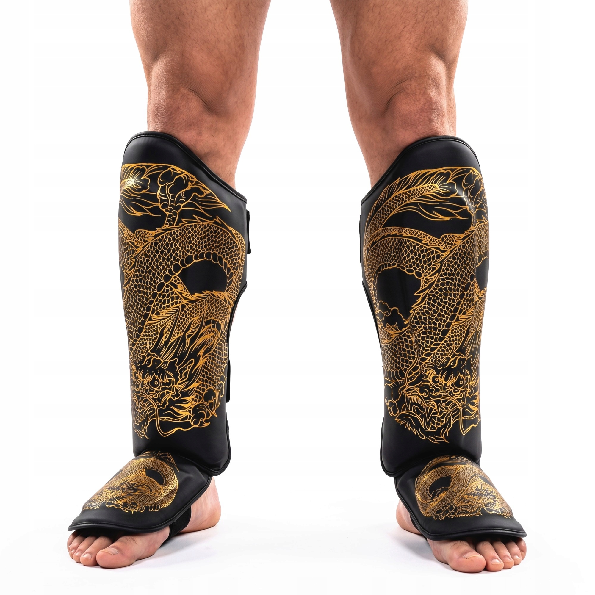 WarHouse Chránič holeně Dragon Black/Gold M