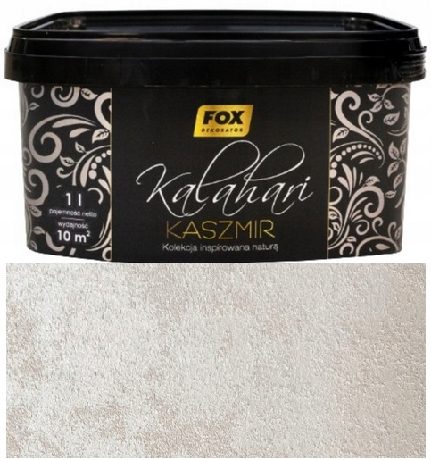 Fox Dekorator Kaszmir Farba Dekoracyjna Strukturalna Kremowy 0002 1L