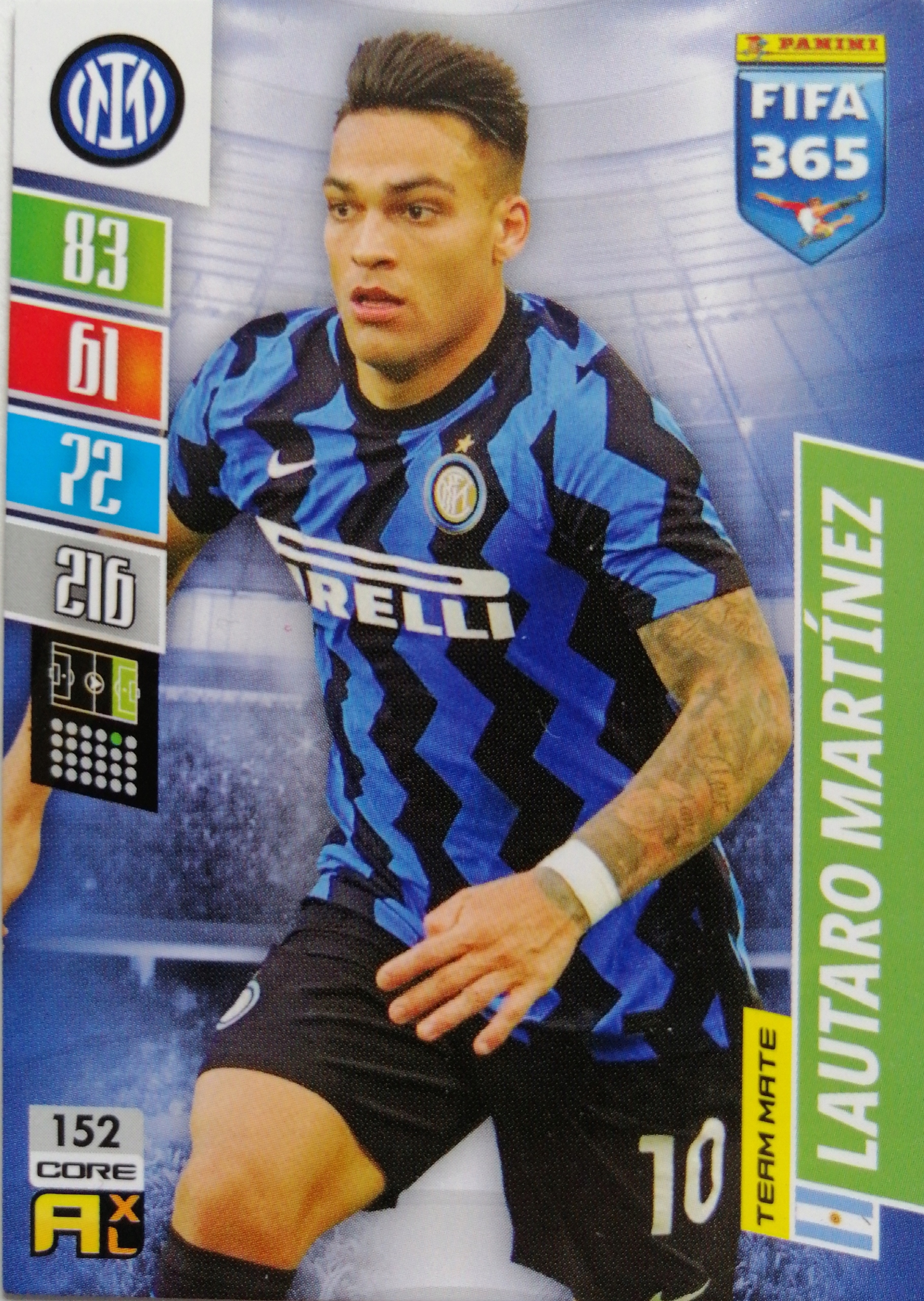 FIFA 365 2022 TEAM MATE INTER 152 LAUTARO MARTINEZ