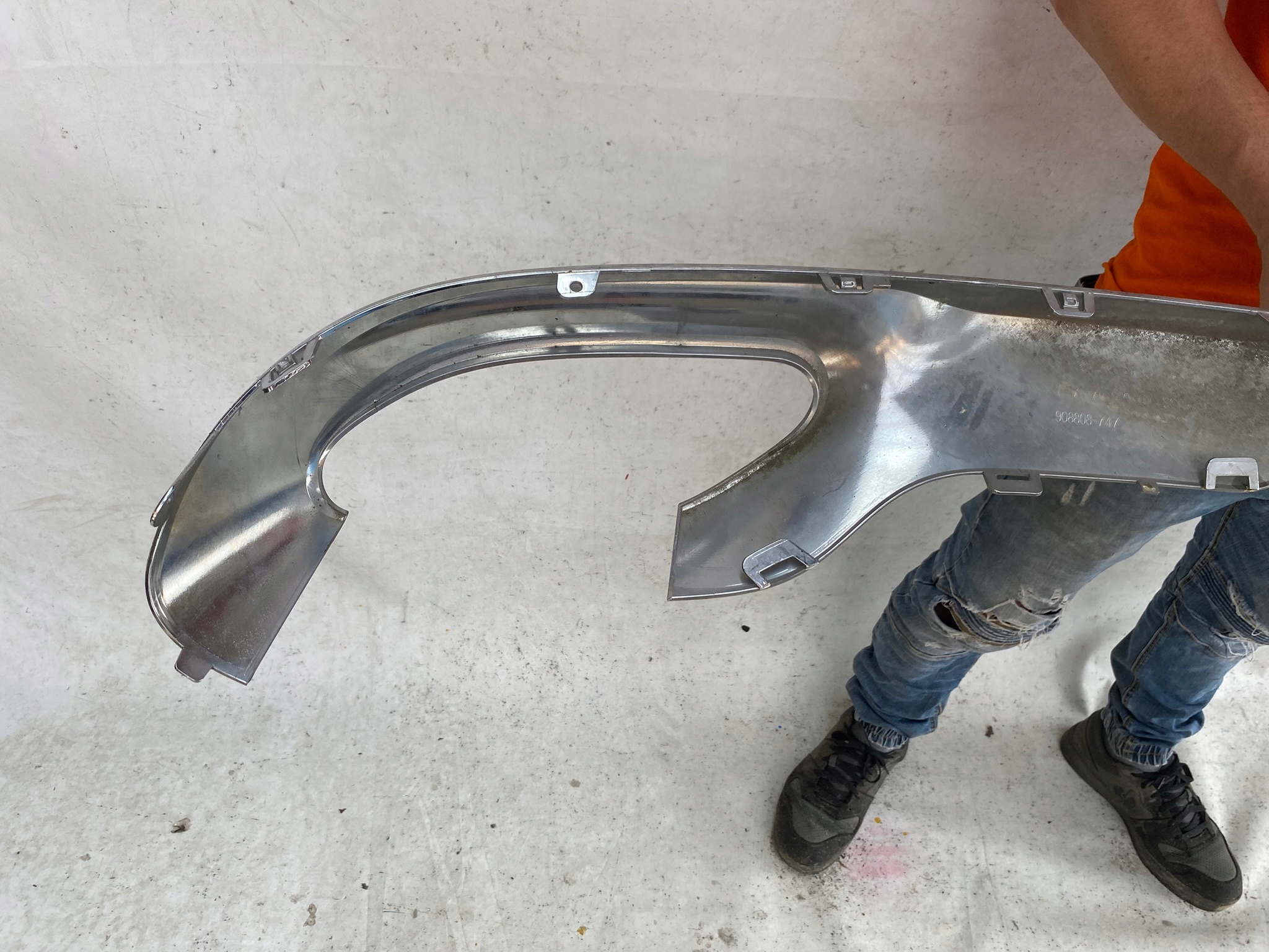 MERCEDES W253 GLC 15- SPOILER diffusore CHROM Paraurti posteriore A2538852325