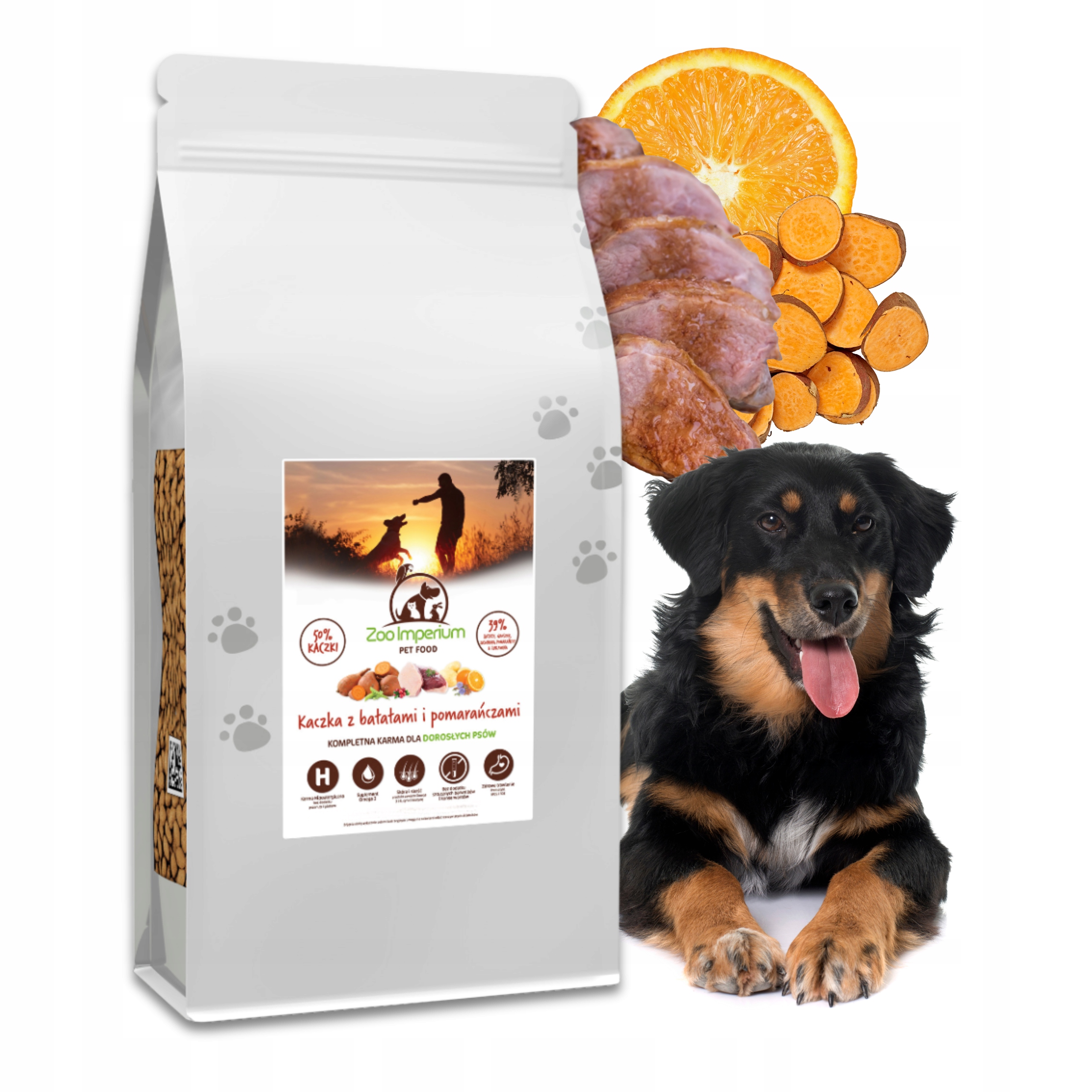 Levně Suché Krmivo pro psa Zoo Imperium Grain Free Bezobilná kachna Batáty 6 kg