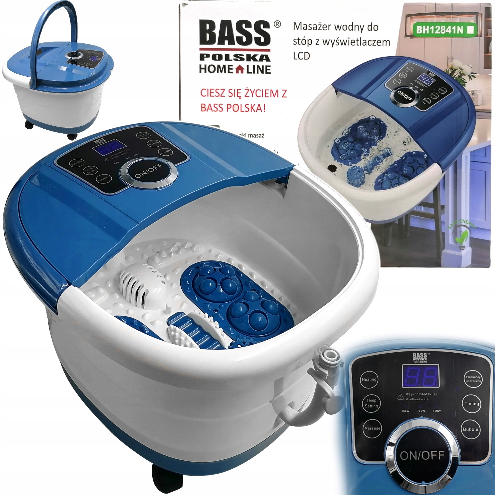 

Masażer Wodny Do Stóp LCD Hydromasażer Bass Polska