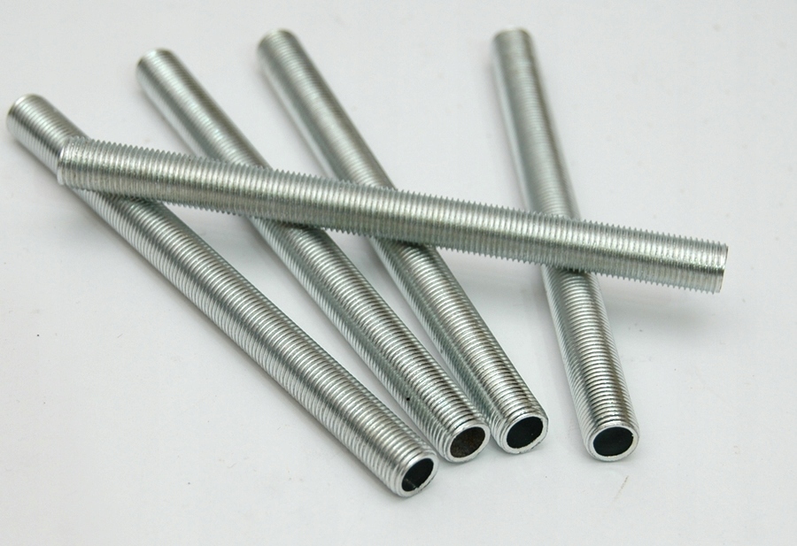 

5x Nypel M10x1 rurka 120mm gwintowana lampy żyrand
