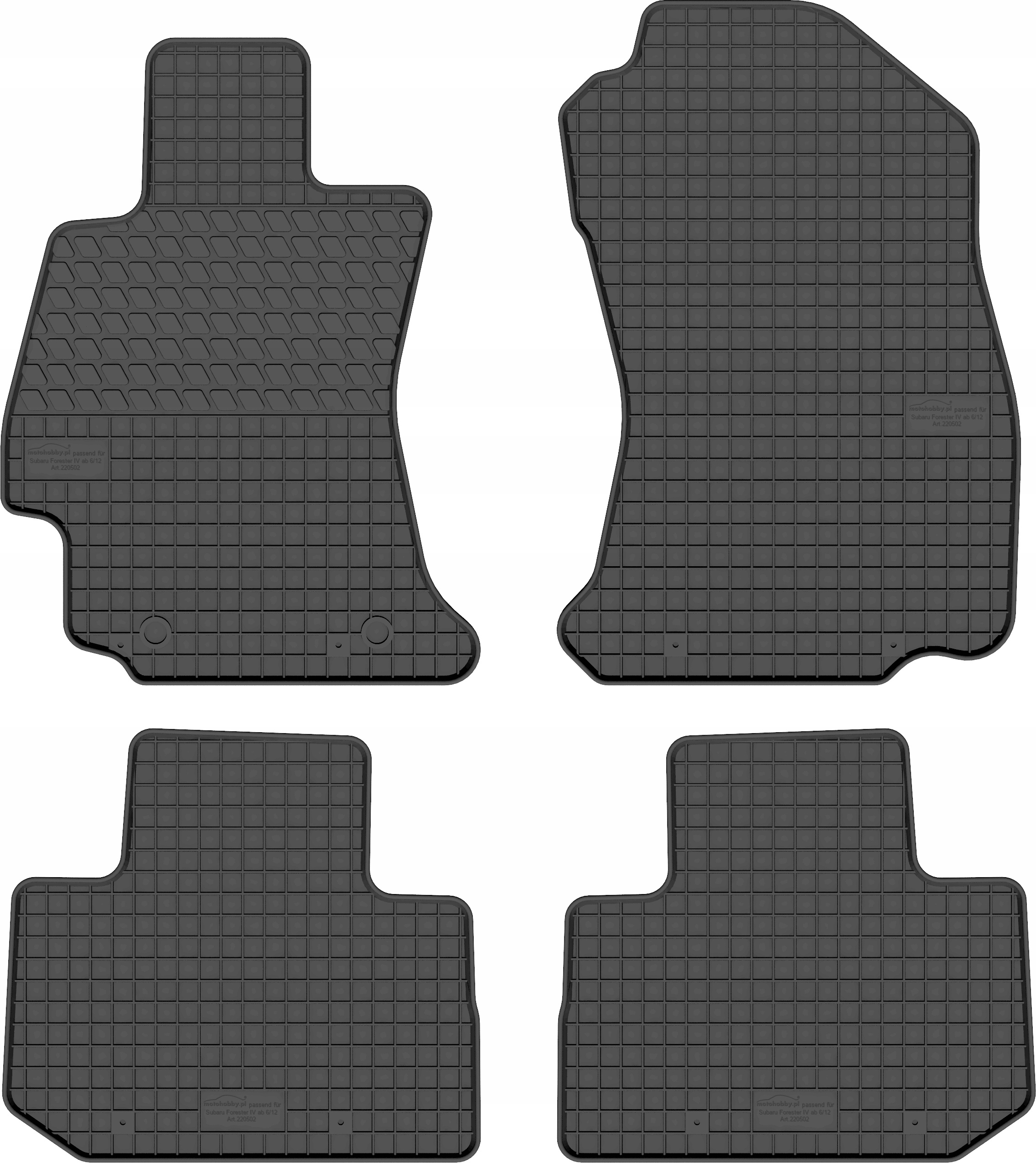 

Dywaniki gumowe do Subaru Forester IV (2012-2018)