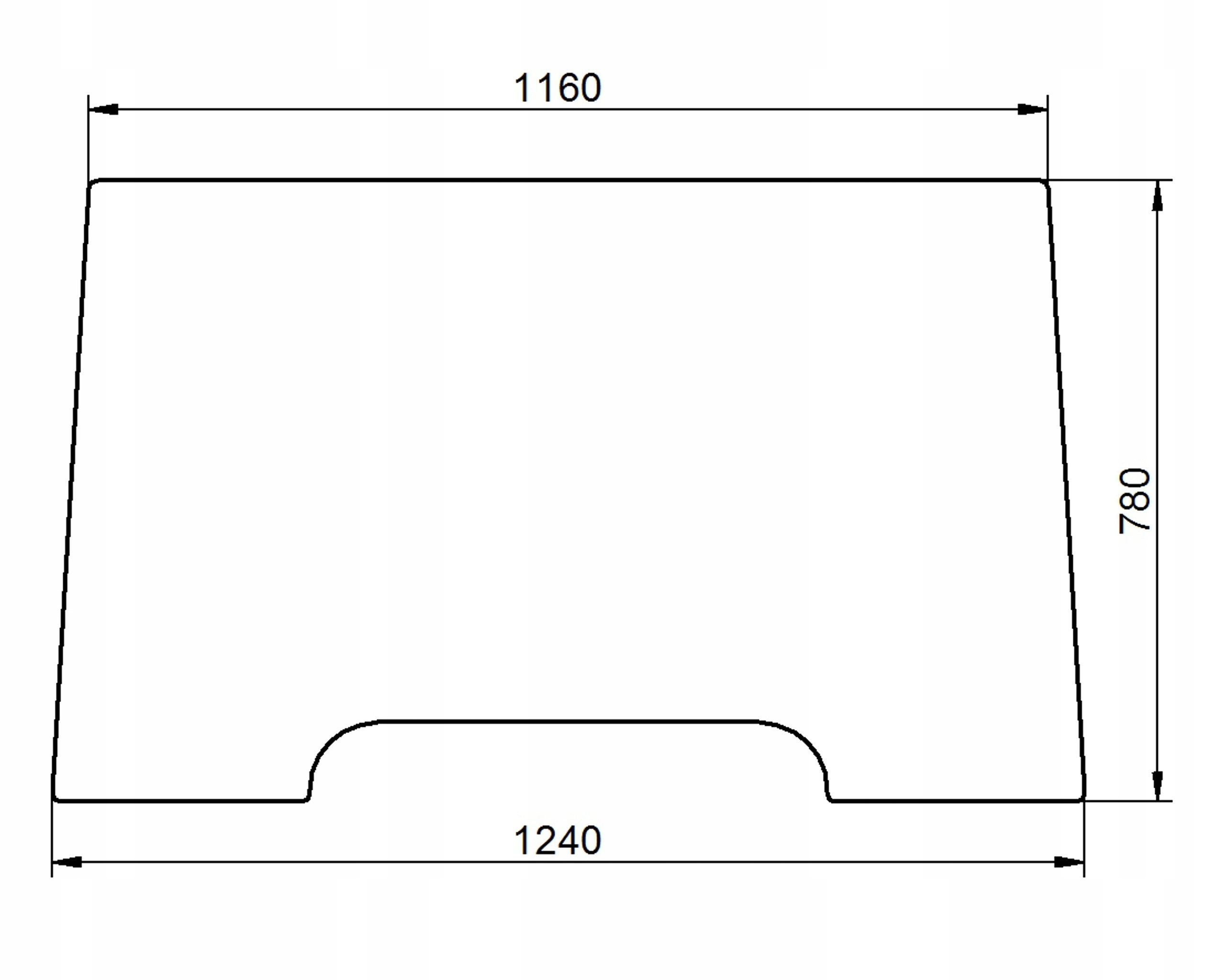 čelní sklo traktor Renault Ceres přední 6005028924