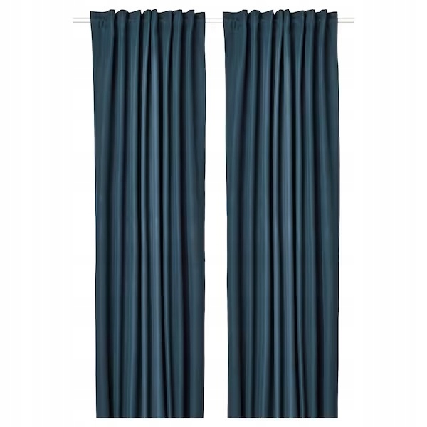 Ikea Rosenmandel Záclony modré, 135 x 300 cm