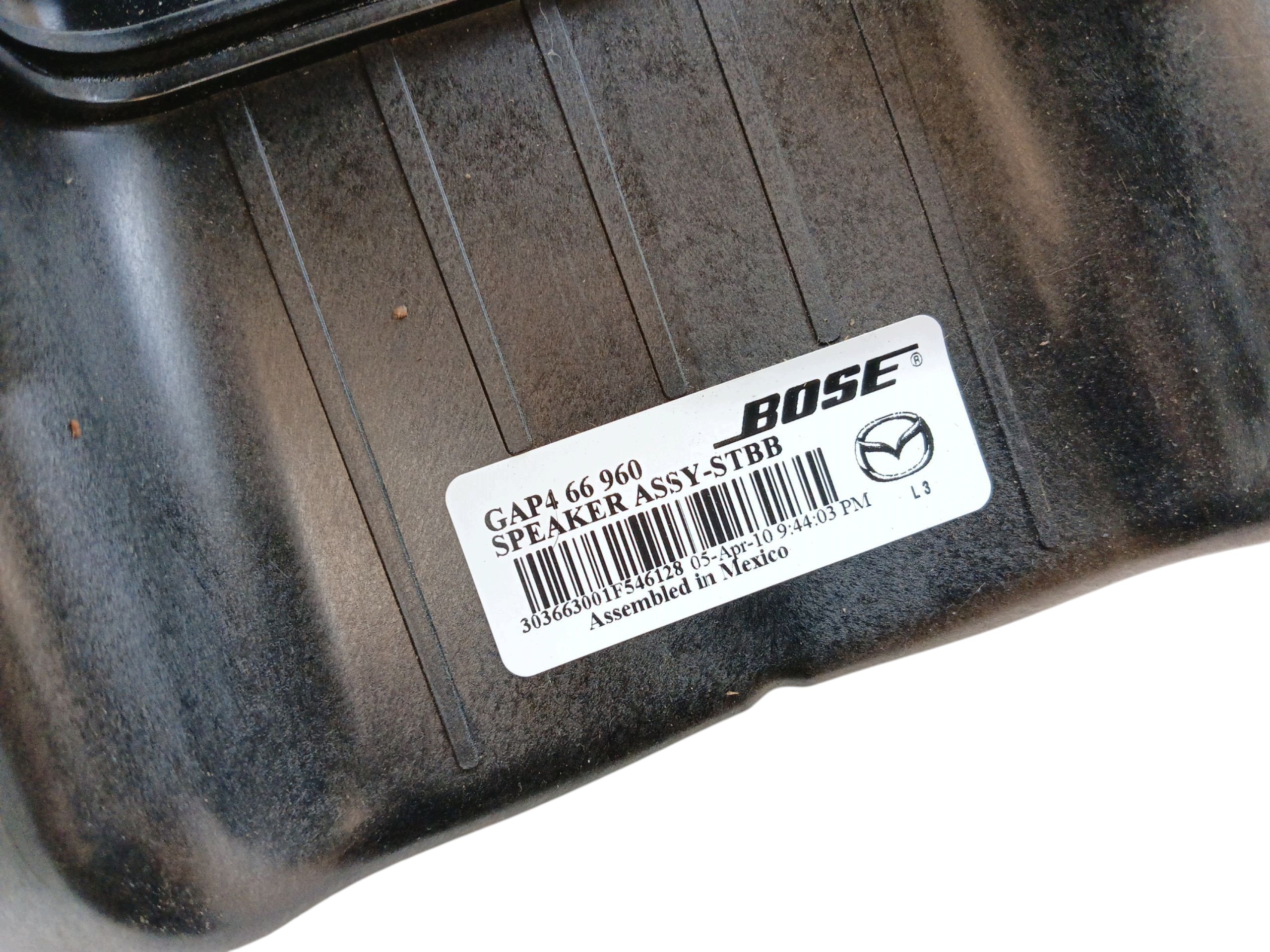 speaker SUBWOOFER BOSE MAZDA 6 II GH LIFT (2010-2012) GAP466960