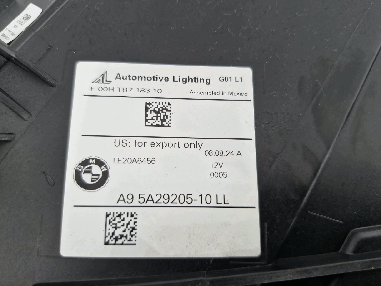 light left BMW X3 G01 X4 G02 LIFT FULL LED Shadow black