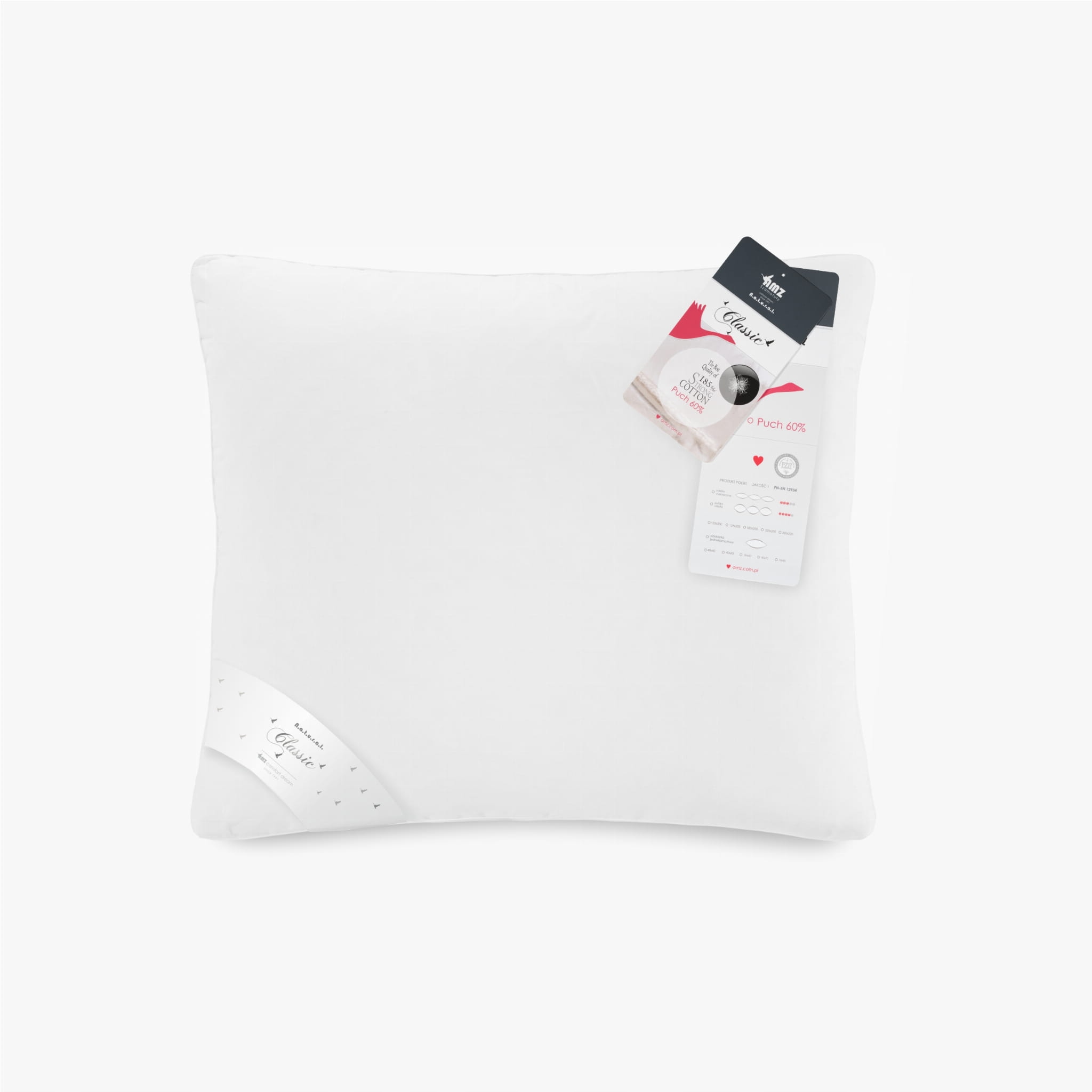 

Amz Puch Gęsi Poduszka Puchowa 60% 50X60 Biała