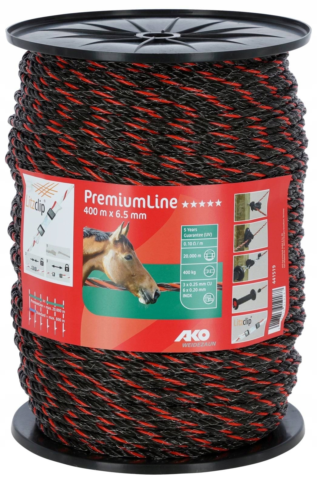Plotová Linka Premium Line 400 m x 6,5 mm Oranžovo-hnědá Ako