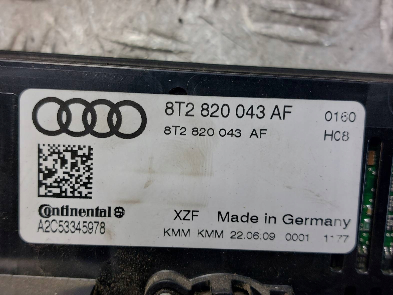 PANEL des lüfters AUDI A5 8T UK rechtslenker 8T2820043AF