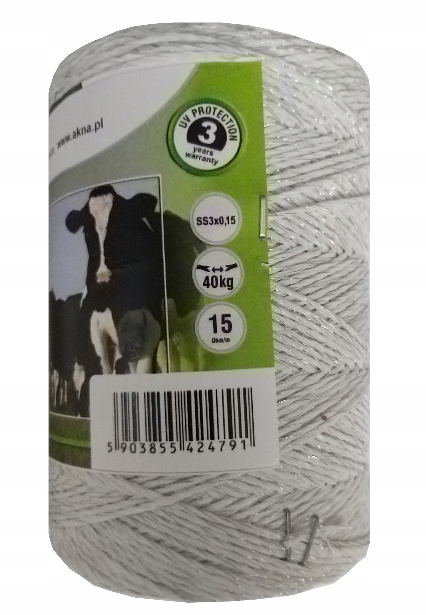 

Plecionka linka 500m Biała pastuch ogrodzenie