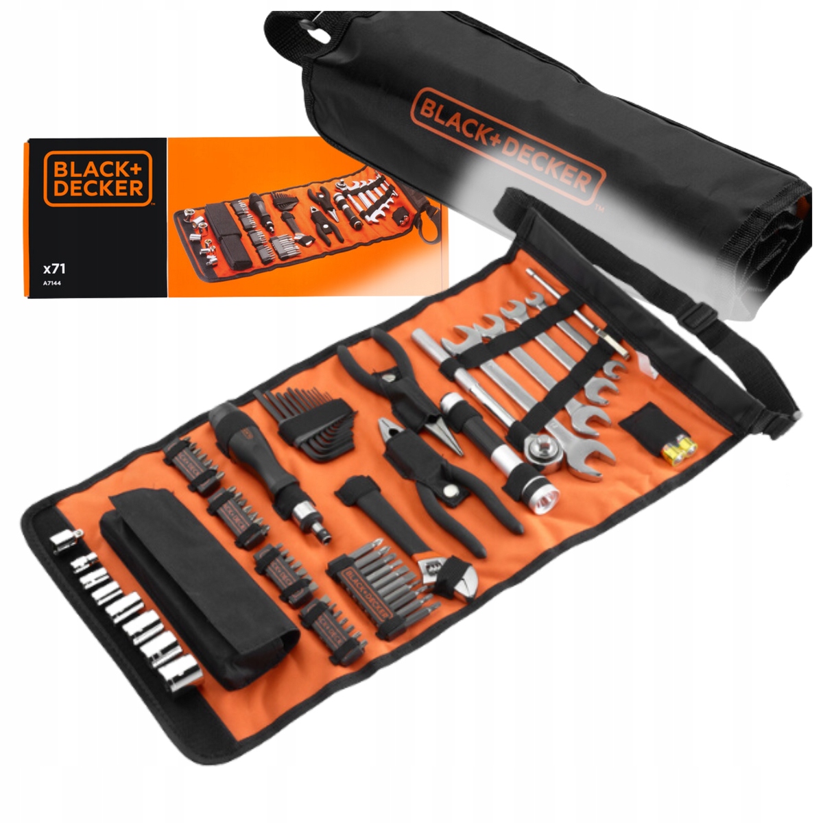 Sada náradia a príslušenstva pre auto 71ks Black+decker