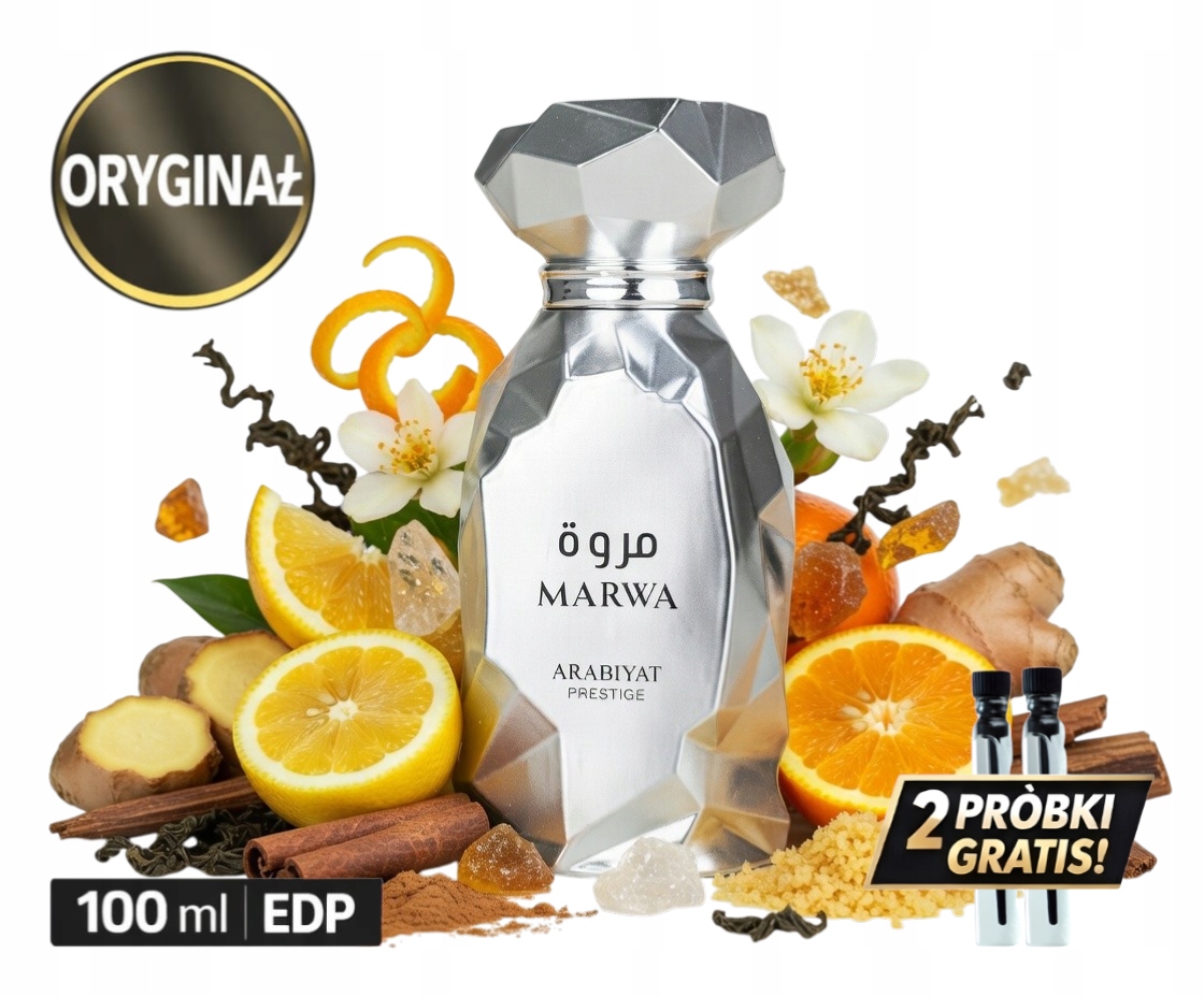 Perfumy Arabiyat Prestige Marwa Men 100ml 2 Próbki