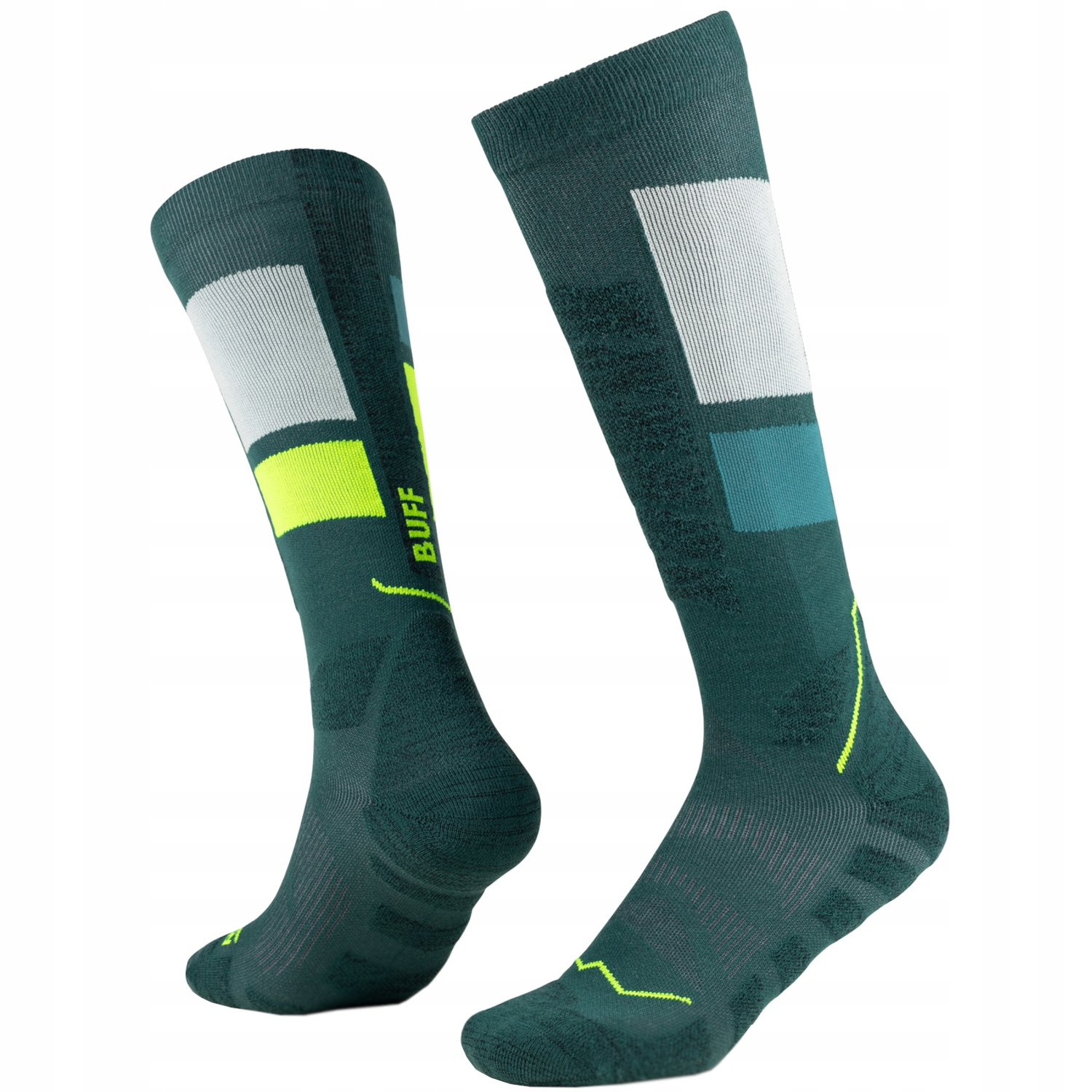 Buff Thermonet Over The Calf Socks [39-41] Ponožky Unisex Polyamid Zelená