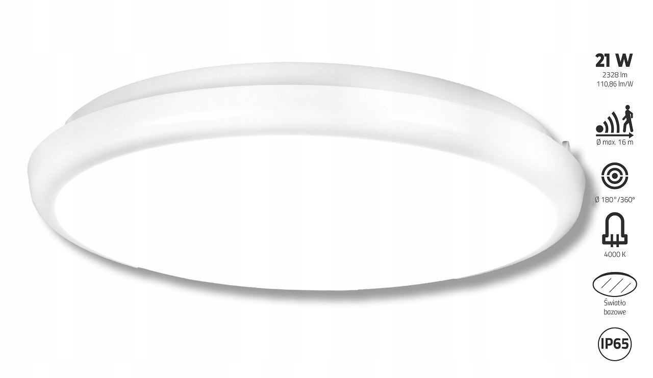 Plafoniera SUNLIGHT LED 21W 2328lm 4000K światło bazowe Marka inna