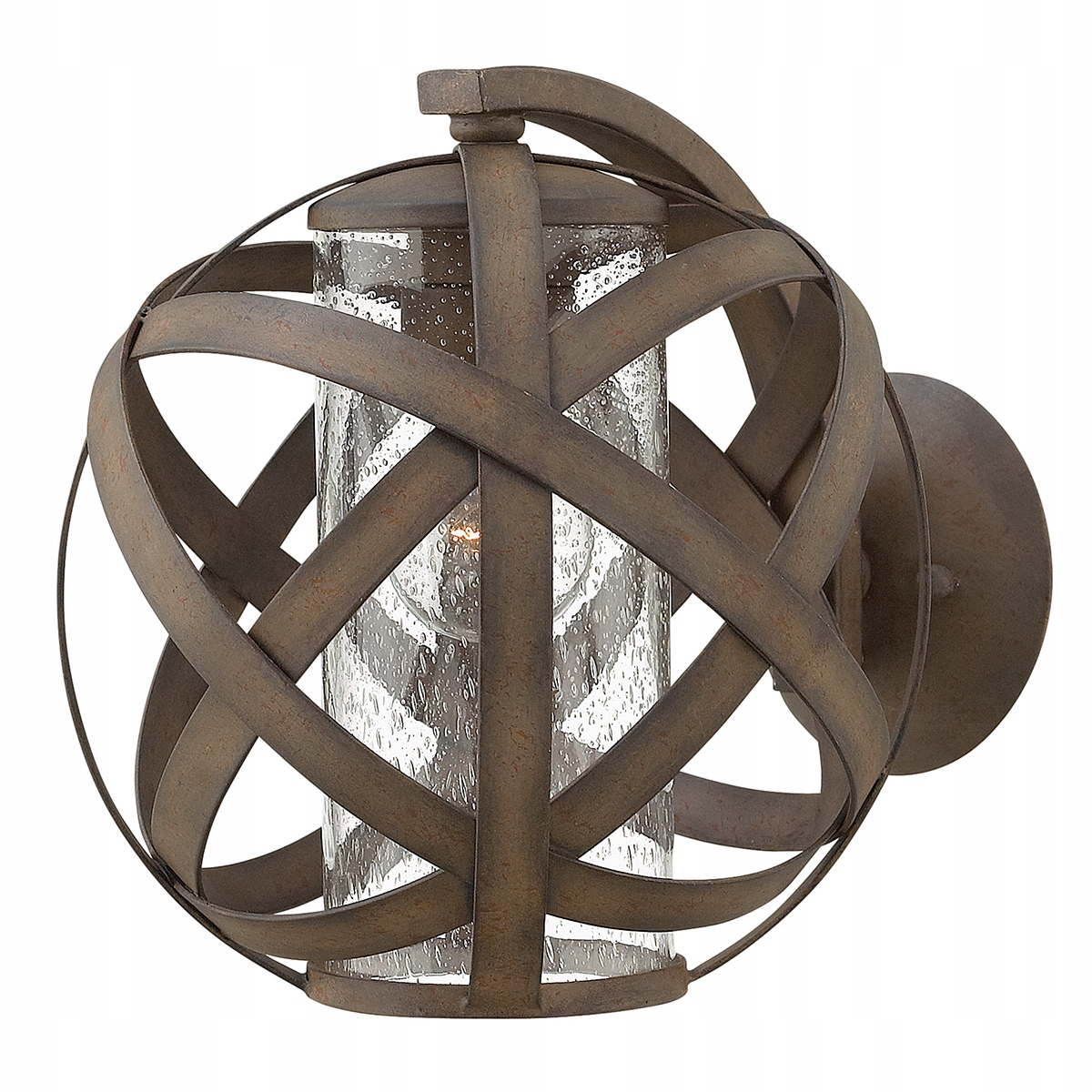 Venkovní nástěnné svítidlo vintage art deco kulaté 25 cm IP44 Hinkley