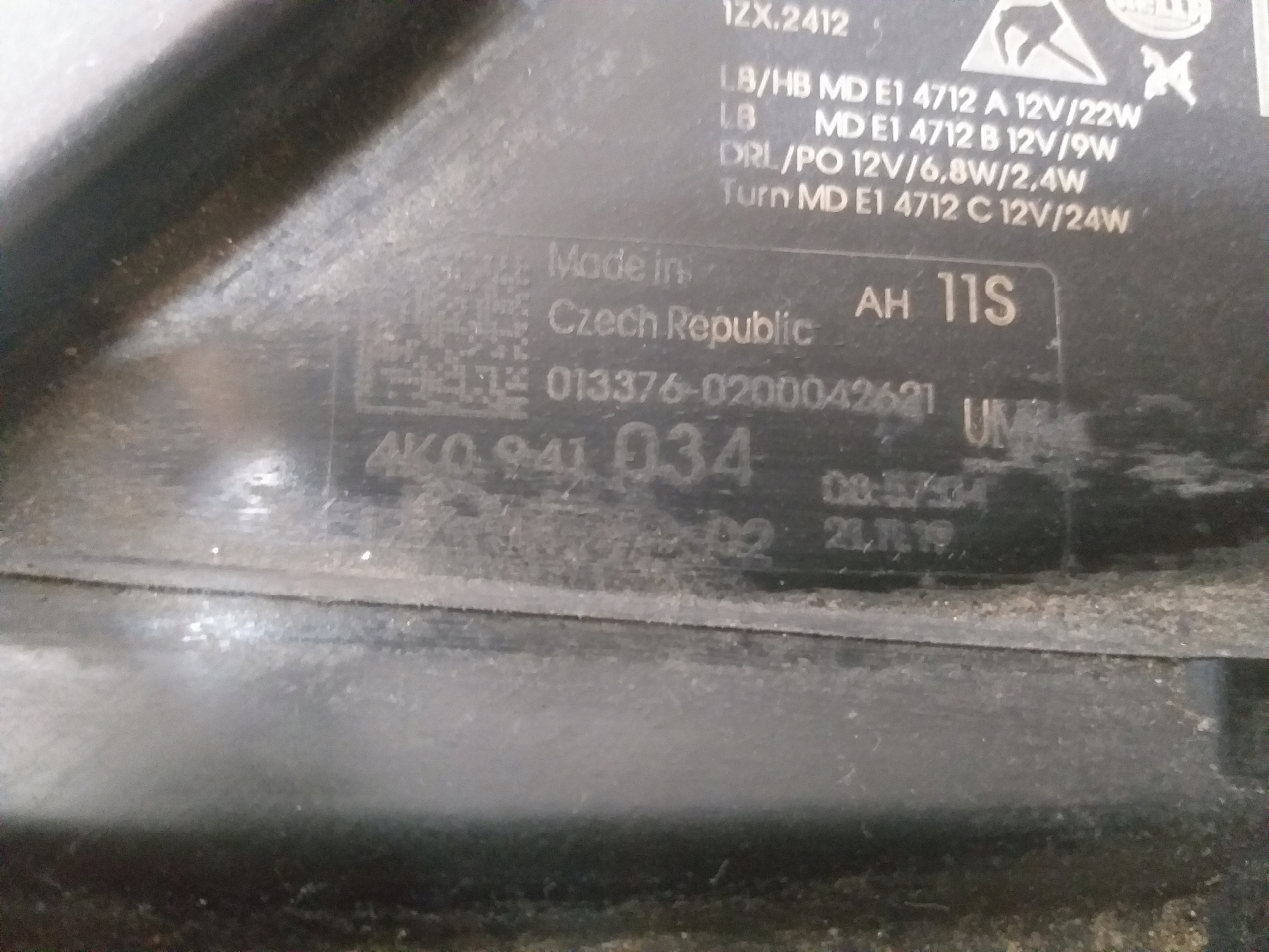 LIGHT FRONT RIGHT AUDI A6 C8 FULL LED 4K0941034