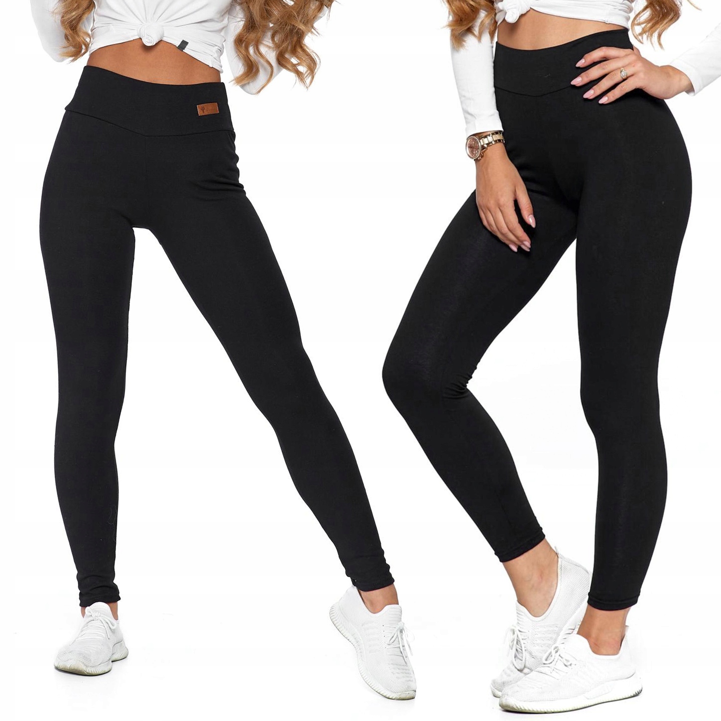 Zateplené legíny Moraj hladké bavlněné plyšové XXL