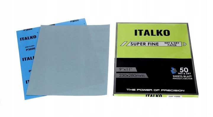 

Papier Ścierny Wodny Na Mokro Italko Gr. 3000