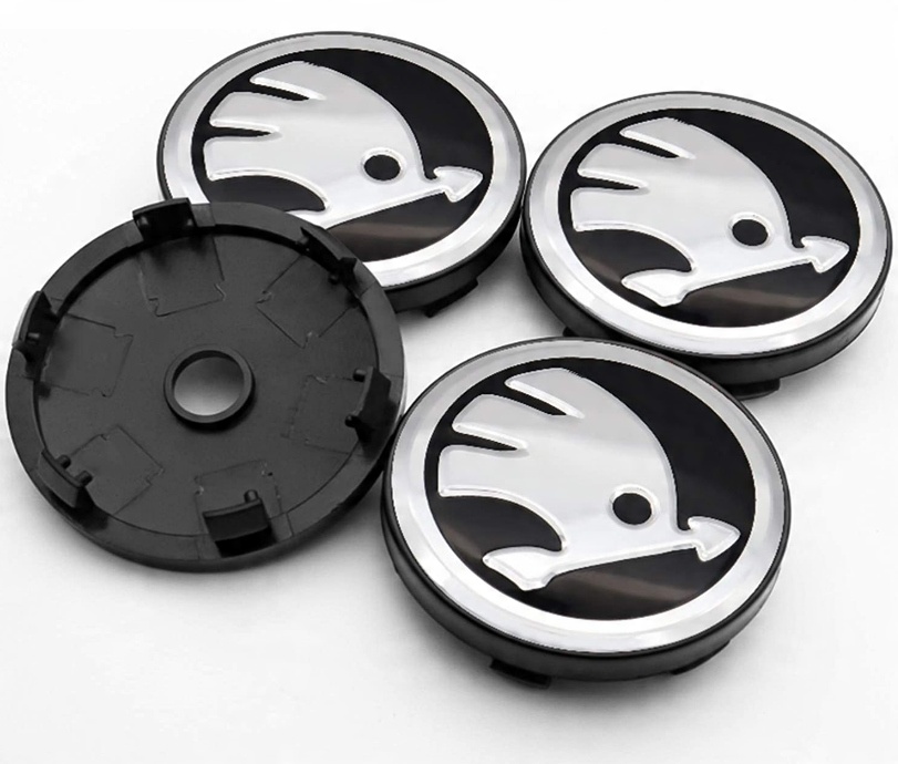 

Skoda Dekle Dekielki 60MM Logo Kpl Kapsle Alu