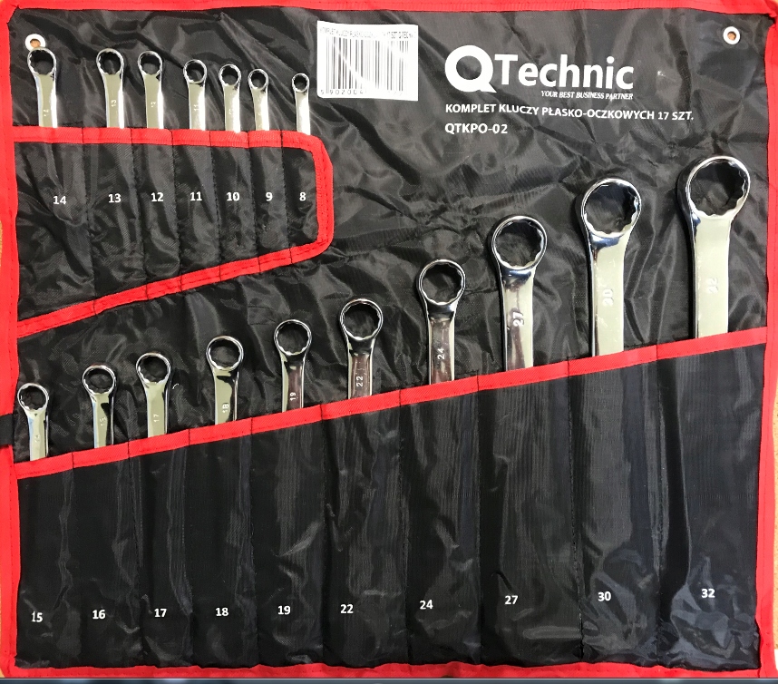 

Zestaw Klucze Płasko Oczkowe 8-32mm 17szt. Cvr