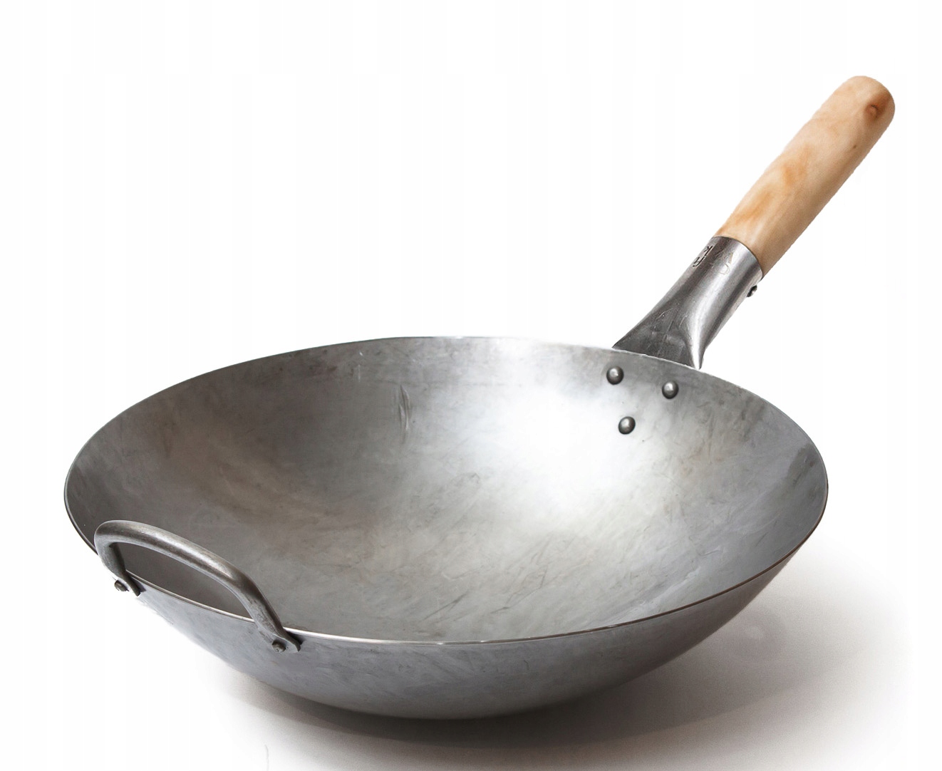 Pánev Wok 30 cm Ocel 1,8 mm Kulaté dno Rychlé smažení Craft Wok