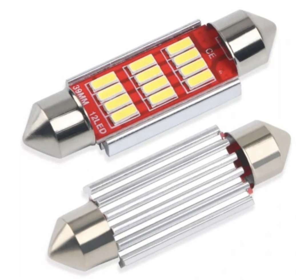 

Żarówka 12 Led 4014 Smd Rurka 39mm C5W C10W Canbus