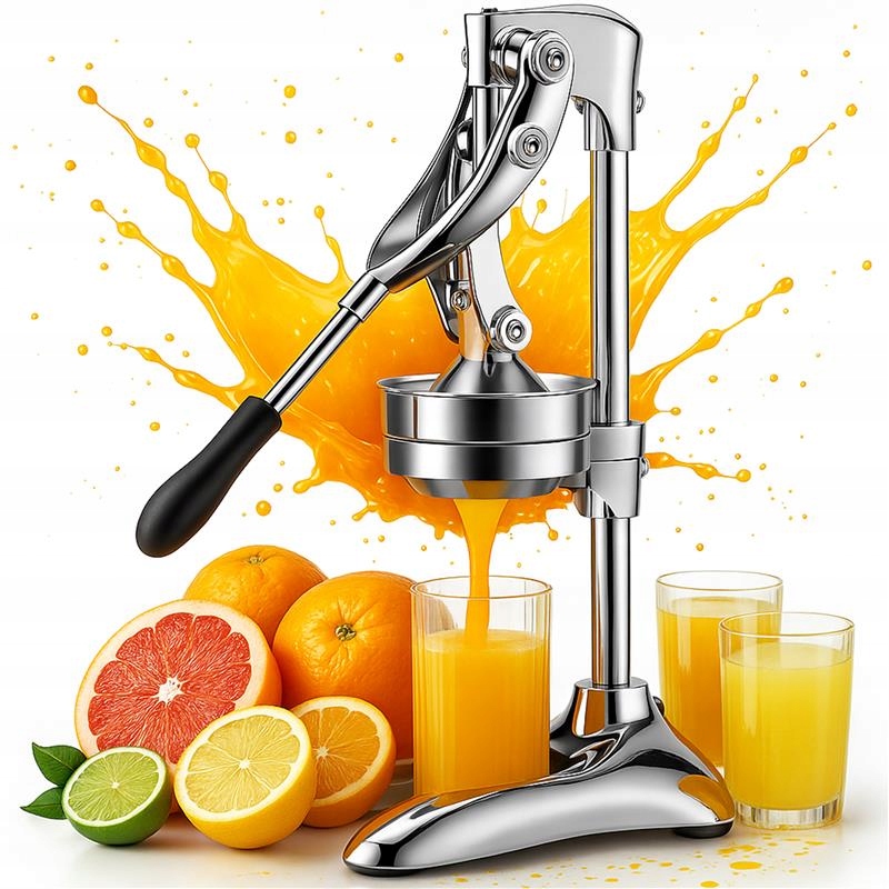 Ruční Odšťavňovač Na Citrusy A Lisování Ovoce, Pevná Nerezová Ocel