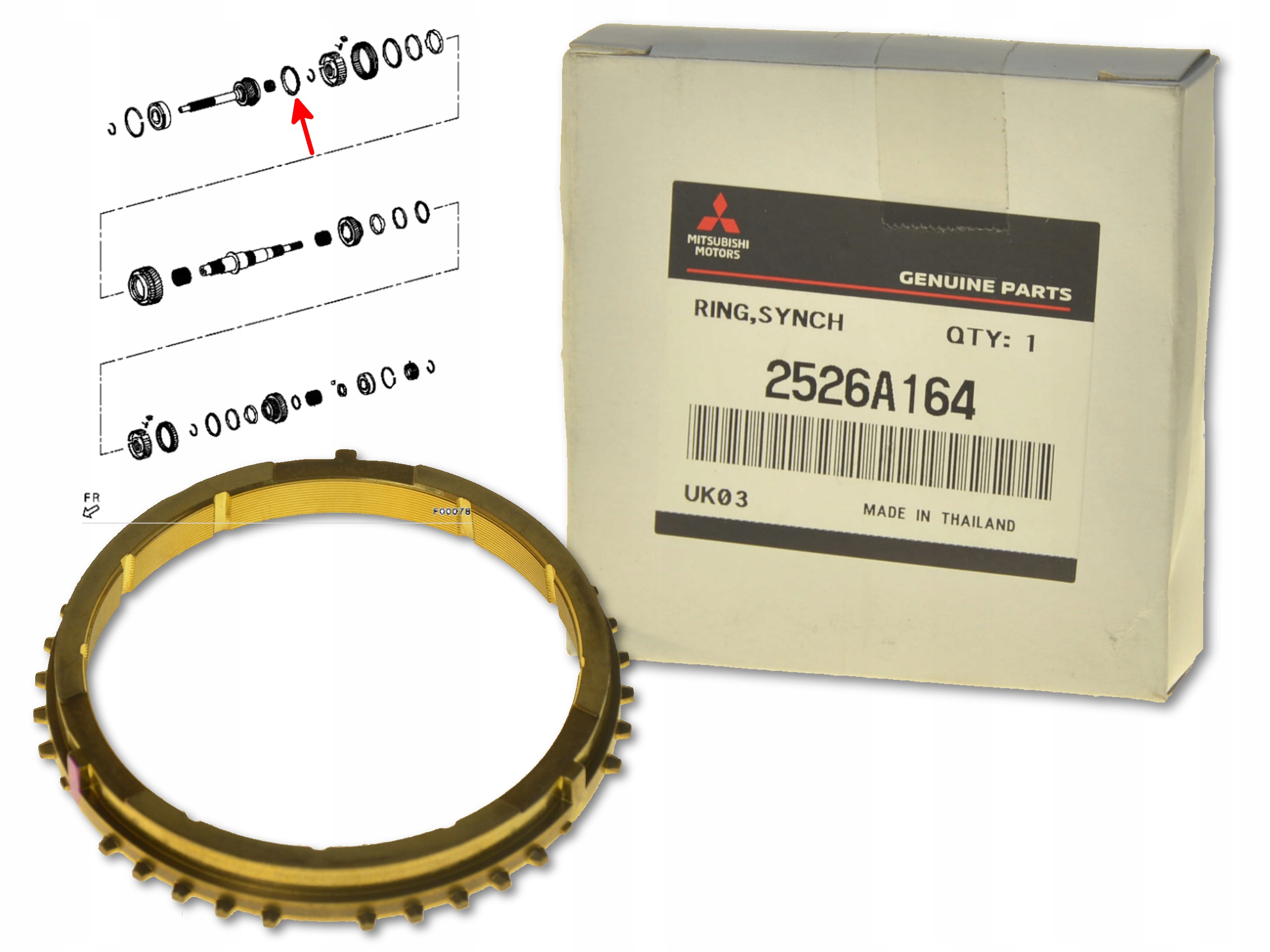 Synchronizátor Manuální Převodovky 4 Rychlostní Stupeň 2526A164 Oe Mitsubishi L200