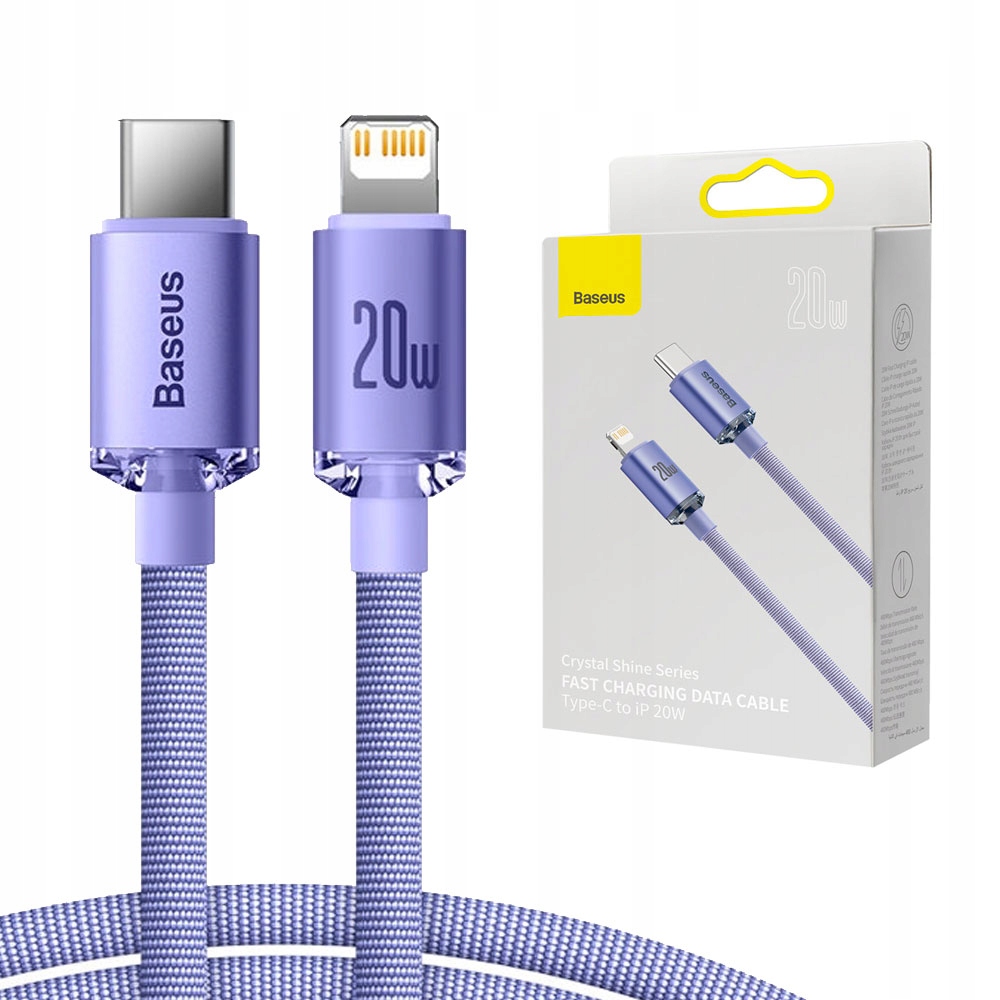 

Baseus Szybkie Ładowanie Kabel Usb C/lightning 2M