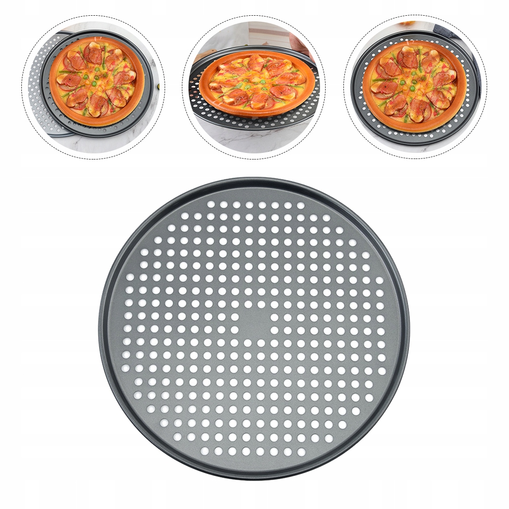 OKRĄGŁE PATELNIE DO CIASTA BLACHA DO PIZZY NACZYNIE DO PIECZENIA Z POW LLWL Rodzaj inny