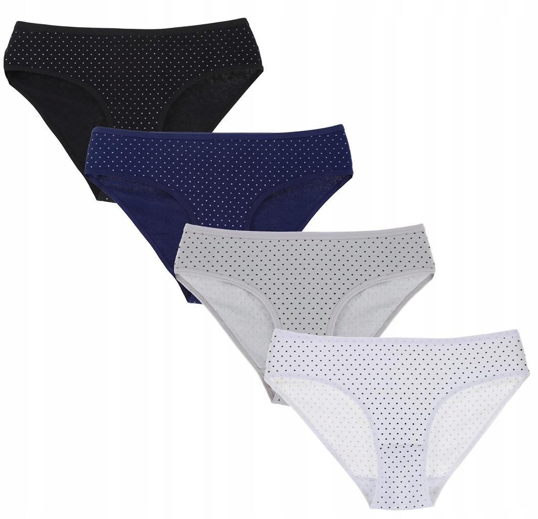 

4X Bawełniane Figi Damskie MIX rozmiar XL