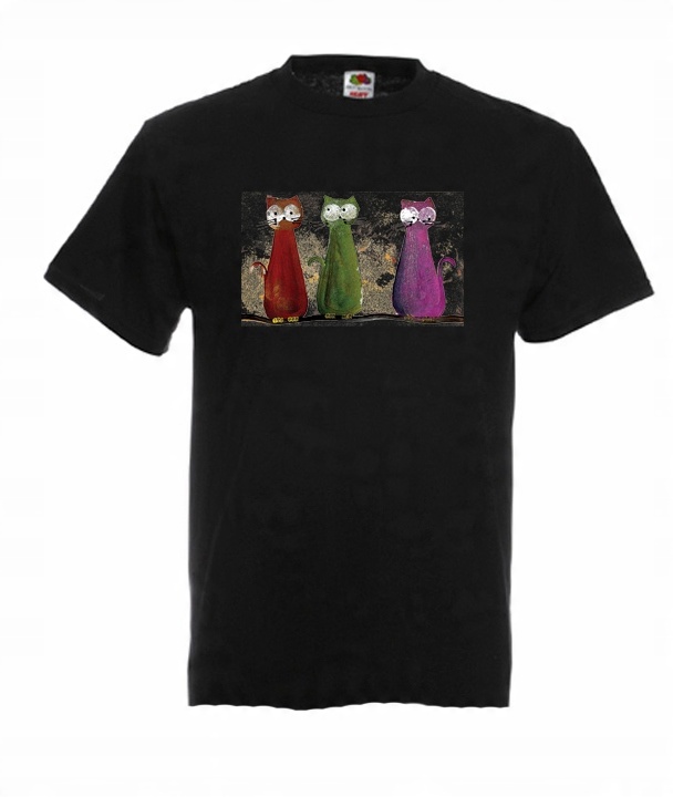 

XXXL Koszulka Męska Koty Soft Kitty Śmieszne Wzory